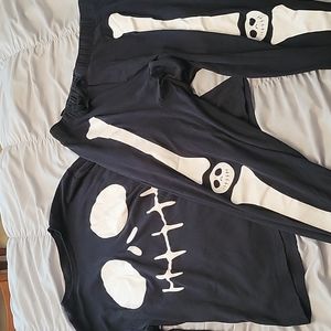 "Skeleton" sweat pants/top